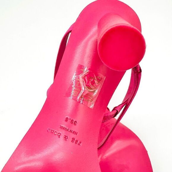 Rag & Bone Infinity Cylinder-Heel Slingback Sandals Magenta - Picture 4 of 5